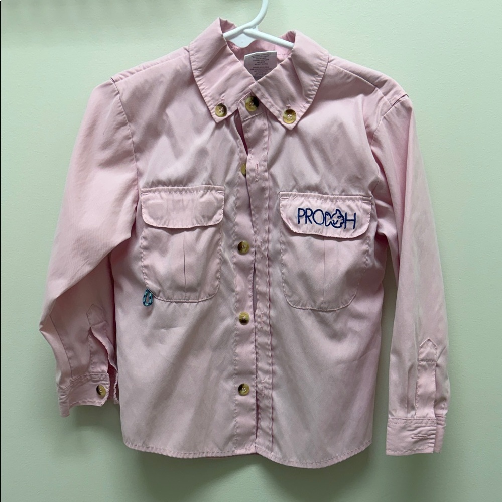 Pro Fish Kids Pink Swim Coverup Shirt